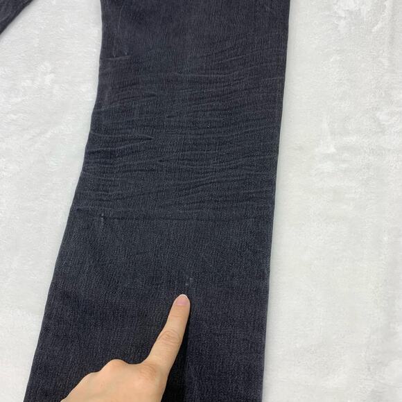 John Varvatos USA Bowery Jeans Mens 33 Black Slim Straight Stretch Meas: 34x32 - Picture 11 of 16